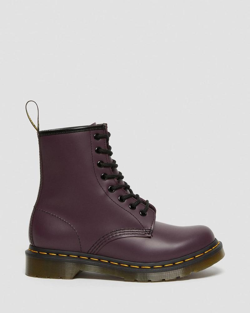 Dr Martens 1460 Smooth Leren Veterlaarzen Dames Paars | NL 573SGL